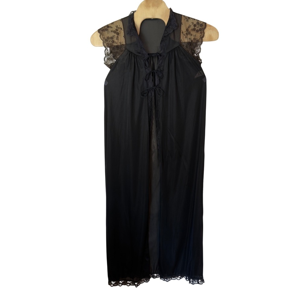 Vintage Flair 60s 70s Lingerie Peignoir Boudoir Robe Size Petite Union Made